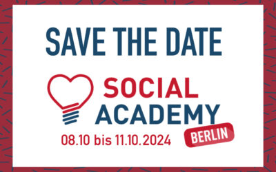 Save the Date: Anmeldestart für die 12. Berlin Social Academy️