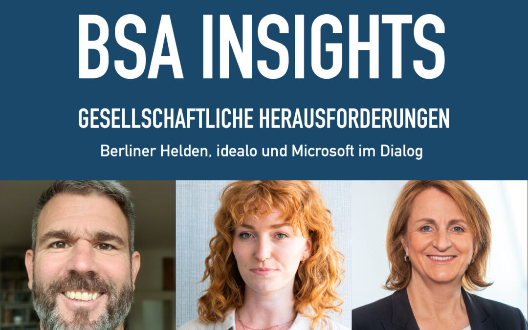 Gesellschaftliche Herausforderungen – Berliner Helden, idealo und Microsoft im Dialog