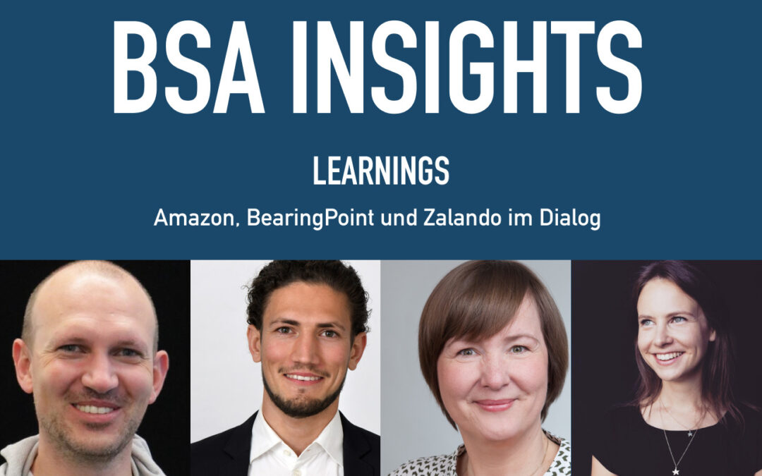 Learnings – Amazon, BearingPoint und Zalando im Dialog